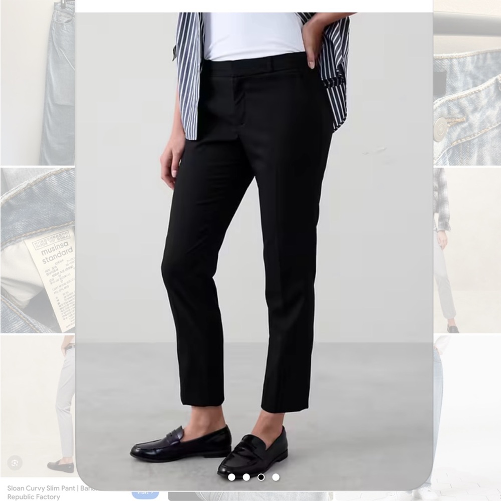 Banana Republic Ryan Curvy Ankle Dress Pants